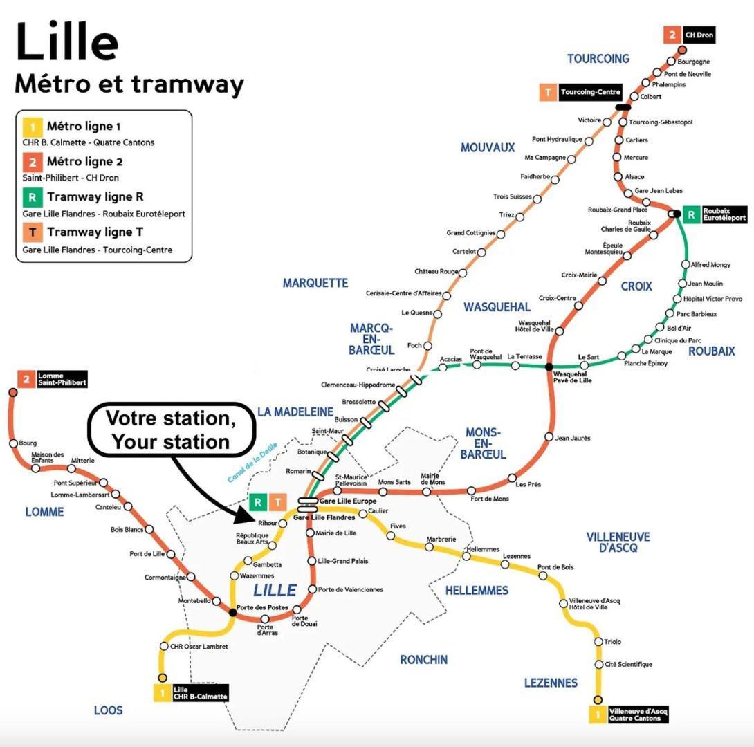 Lille Centre - Nice Apartment In Subplex ! 3Pers Экстерьер фото